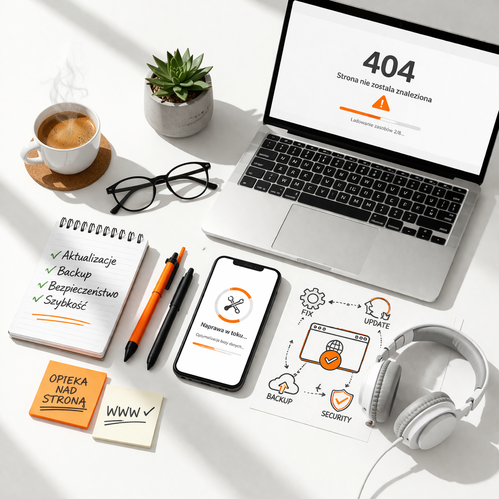 Opieka WordPress monitoring i naprawa stron